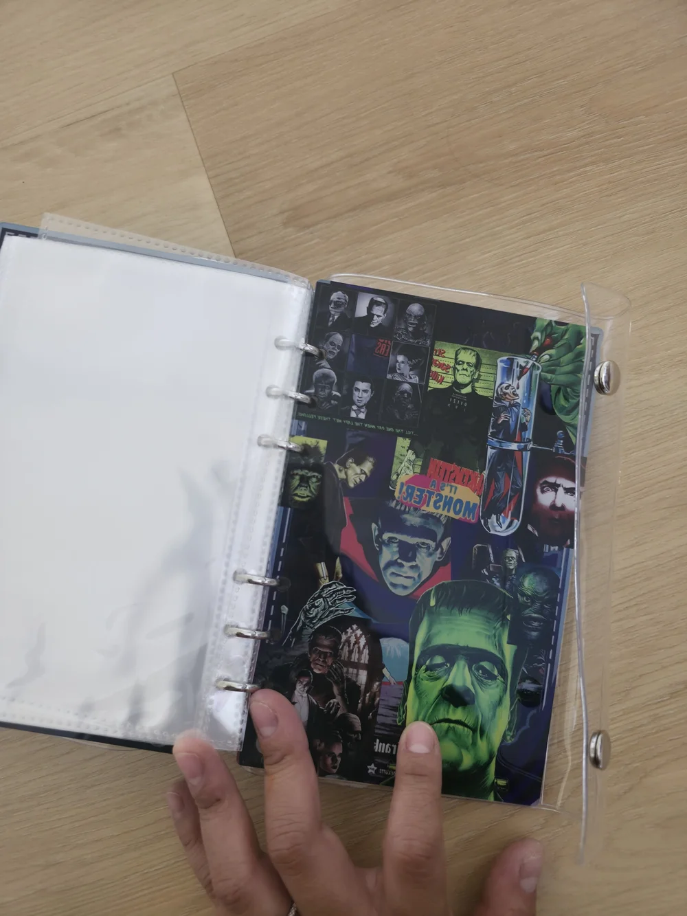Universal Studios Monsters Clear Vinyl Binder Notebook - Multi-Color